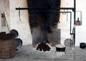 Peat Fires Turf Fires Cooking Over Peat Stacks Cutting Spades