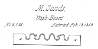 Cross-section showing rubber on wooden corrugations