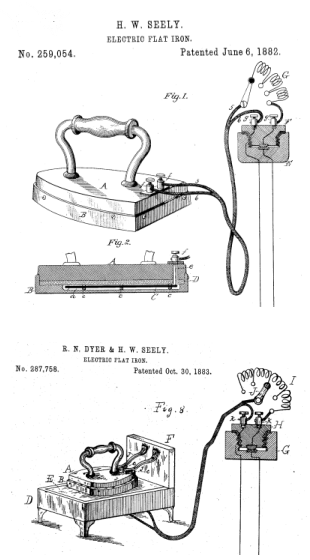 Irons wired up to electricity diagrams