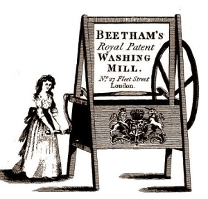 Beetham's Washing Mill advertisement large wheel, handle turning