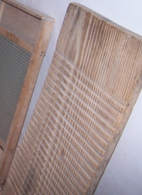 Washboard for scrubbing laundry in the 1800s For sale as Framed